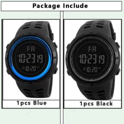 Men's Sports Watches Military Electronic Watch Outdoor Multifunction LED Digital Wristwatch Clock for Man Kids Boy Student Teen