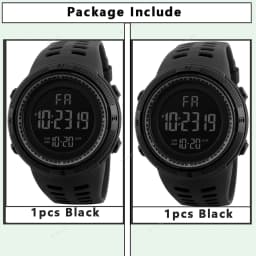 Men's Sports Watches Military Electronic Watch Outdoor Multifunction LED Digital Wristwatch Clock for Man Kids Boy Student Teen
