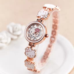 Fashion women's watch metal strap student cartoon watch with water diamond dial girl's watch holiday gift