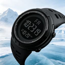 Men Digital Sports Watch Waterproof Casual Luminous Stopwatch Alarm Simple Army Watch for Running Climbing Fishing