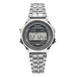 F92WSteel Strap Watch Men's Women's Student Business Clock Multi-functional LED Digital Sports Watch Electronic Clock Electronic