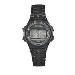 F92WSteel Strap Watch Men's Women's Student Business Clock Multi-functional LED Digital Sports Watch Electronic Clock Electronic