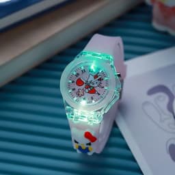 New Mickey Mouse Children Watches Cartoon Figure Doll Boys Girls Birthday Gifts Quartz Clock