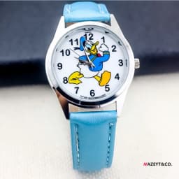 Disney Fashion Children's Watch Boys and Girls Quartz Watch PU Leather Strap Student Watch Birthday Gift