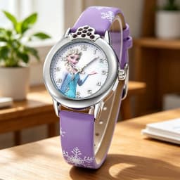 Ladies' Fashion Cartoon Frozen Elsa Princess Student Watch Quartz Watch Children's Girls Beautiful Watch Holiday Gift