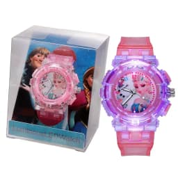 Frozen Cartoon Children Watches Toy Princess Pattern Led Glowing Flash Fashion Kids Quartz Wristwatch Christmas Gifts