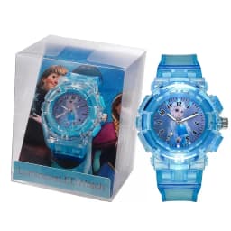 Frozen Cartoon Children Watches Toy Princess Pattern Led Glowing Flash Fashion Kids Quartz Wristwatch Christmas Gifts