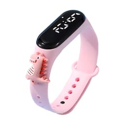 Cartoon Dinosaur Toys Children LED Smart Watch Waterproof Outdoor Sports Clock Kids Electronic Watches Baby Learn Time Bracelet