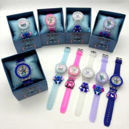 New Stitch Children Watches Silicone Strap Quartz Kids Watch Flash Light Children Watch Birthday Gift Childrens Watch Casual ﻿