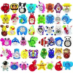 Kindergarten Party Event Gifts 1-15 Years Old Children Watches Baby Learn Time Toy Cartoon Kids Watches for Girls Boys Students