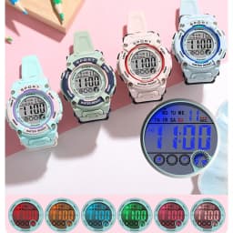 SYNOKE Student Electronic Watch Unisex Sport Watch Multifunction Military Sports Waterproof Luminous LED Digital Kids Big Dial