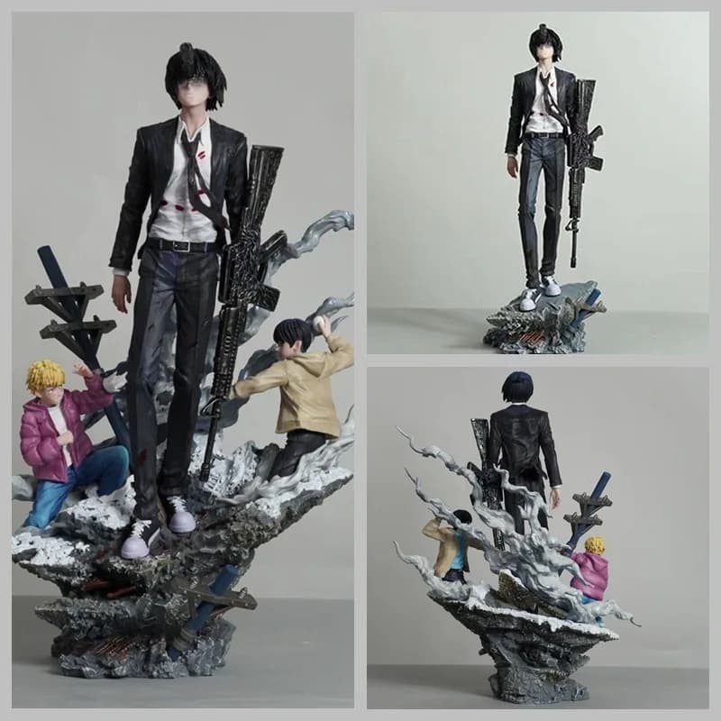 Chainsaw Man Gun Devil Devil Hunter Gk Anime Figure Resin Statue Desktop Decoration Ornament For Anime Fans Collection Gift