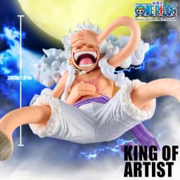 1pc 20cm/7.87in Official One Piece Luffy Gear 5 Figure PVC Statue Collectible Model Desktop Car Display Decoration Toy Gifts.