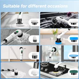 Household CordLess Electric Cleaning Brush Kitchen Gadgets Hair Brushes Bathroom Broom Toilet Mops Multifunctional Spin Scrubber