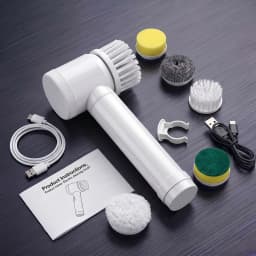 Household CordLess Electric Cleaning Brush Kitchen Gadgets Hair Brushes Bathroom Broom Toilet Mops Multifunctional Spin Scrubber