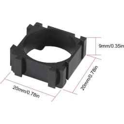 100 Pcs 18650 Lithium Battery Cell Holder, Battery Storage Box Cell Spacer Bracket Stand Plastic Battery Pack Bracket Cylindrica