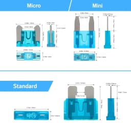 300PCS New Car Fuse Box Set Small Fuse Medium Fuse Plate Mini Zinc Fuse Plate