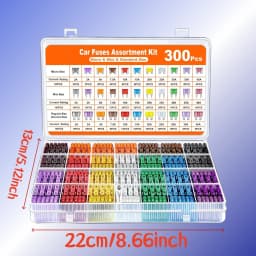 300PCS New Car Fuse Box Set Small Fuse Medium Fuse Plate Mini Zinc Fuse Plate