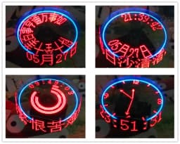 New DIY Spherical Rotating LED Kit POV Soldering Training Kit Upgraded Version