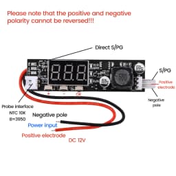 12V 2A DC PWM 2-3 Wire Fan Temperature Control Speed Controller Driver Module for Chassis Computer Noise Reduction Module