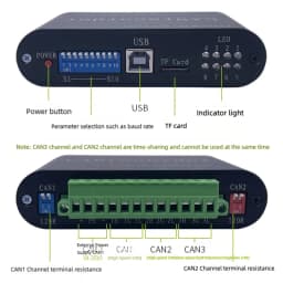 CAN Bus Datalogger CANrecorder CANalyst-II CAN Bus Adapter CAN-Bus Professional Tools For CANOpen DeviceNet