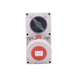 Vertical Wall Mount Interlock Socket Receptacle 16A/32A 5 Pin Typ B Switched Mechanical Interlock Socket