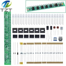 USB Audio Spectrum Lamp Kit LED Car Volume Level Indicator Music Audio Display Board DIY KIT