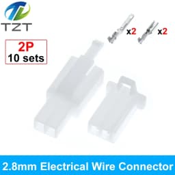 10set 2.8mm 2/3/4/6/9 Pin Automotive 2.8 Electrical Wire Connector Male Female Terminal-Block Cable Plug Kits