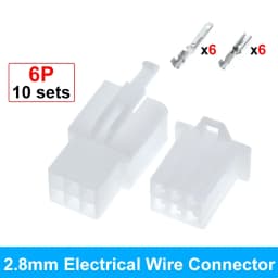 10set 2.8mm 2/3/4/6/9 Pin Automotive 2.8 Electrical Wire Connector Male Female Terminal-Block Cable Plug Kits