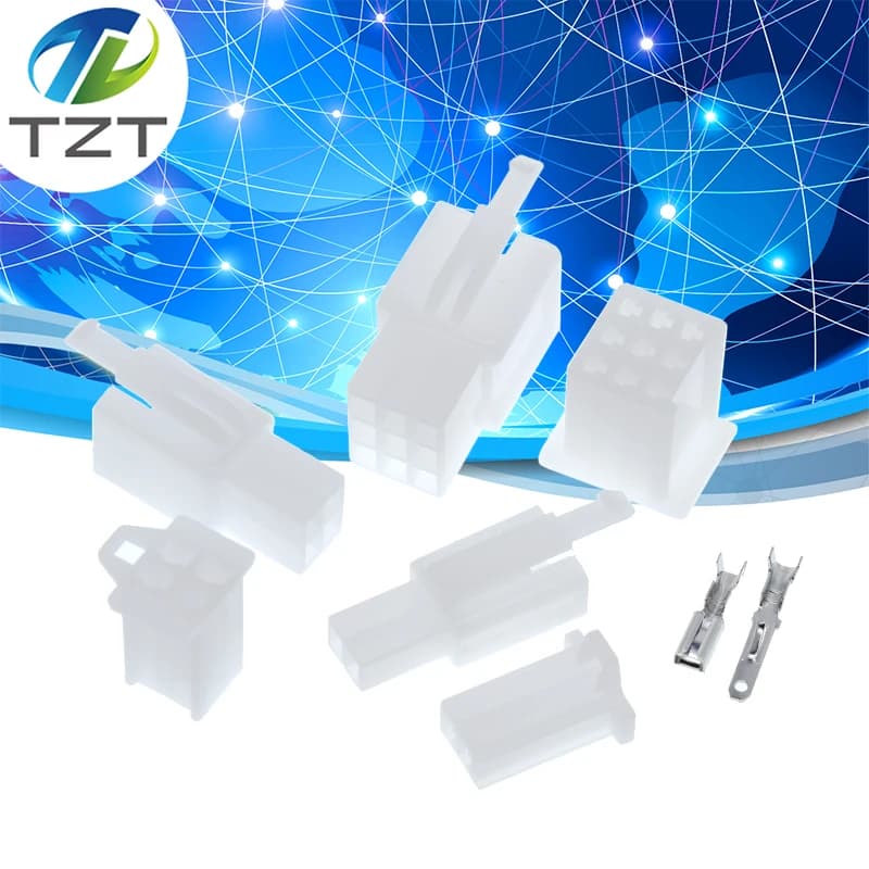 10set 2.8mm 2/3/4/6/9 Pin Automotive 2.8 Electrical Wire Connector Male Female Terminal-Block Cable Plug Kits