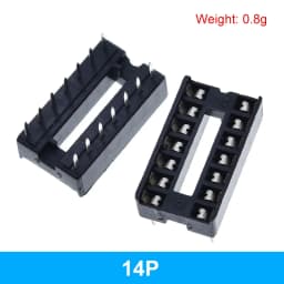 10pcs TZT IC Seat 6P/8P/14P/16P/18P/20P/24P/28P DIP IC Sockets Adaptor Solder Type 28 pin Narrow Body DIP Sockets MCU Seat
