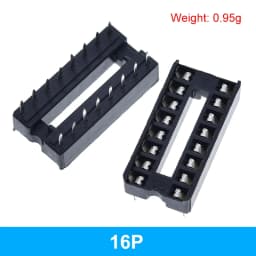 10pcs TZT IC Seat 6P/8P/14P/16P/18P/20P/24P/28P DIP IC Sockets Adaptor Solder Type 28 pin Narrow Body DIP Sockets MCU Seat