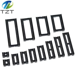 10pcs TZT IC Seat 6P/8P/14P/16P/18P/20P/24P/28P DIP IC Sockets Adaptor Solder Type 28 pin Narrow Body DIP Sockets MCU Seat