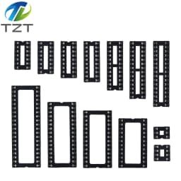 10pcs TZT IC Seat 6P/8P/14P/16P/18P/20P/24P/28P DIP IC Sockets Adaptor Solder Type 28 pin Narrow Body DIP Sockets MCU Seat