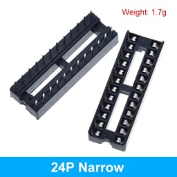 10pcs TZT IC Seat 6P/8P/14P/16P/18P/20P/24P/28P DIP IC Sockets Adaptor Solder Type 28 pin Narrow Body DIP Sockets MCU Seat