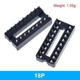 10pcs TZT IC Seat 6P/8P/14P/16P/18P/20P/24P/28P DIP IC Sockets Adaptor Solder Type 28 pin Narrow Body DIP Sockets MCU Seat