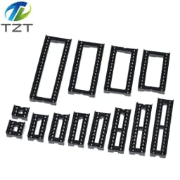 10pcs TZT IC Seat 6P/8P/14P/16P/18P/20P/24P/28P DIP IC Sockets Adaptor Solder Type 28 pin Narrow Body DIP Sockets MCU Seat