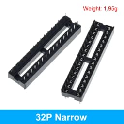 10pcs TZT IC Seat 6P/8P/14P/16P/18P/20P/24P/28P DIP IC Sockets Adaptor Solder Type 28 pin Narrow Body DIP Sockets MCU Seat