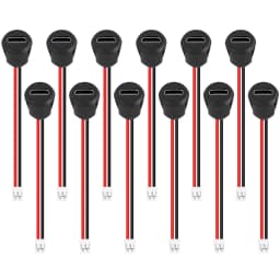 15pcs Type-C Male Chassis 2P Direct Crimp Data Connector Jack Waterproof High Current USB-C Charger Plug