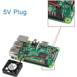 4pcs 3007 Fan Black for Raspberry Pi 4 Fan 30x30x7mm Pi Brushless Cooling Fan 3.3V 5V DC Quiet Fan for Raspberry Pi 4, Pi 3 B+
