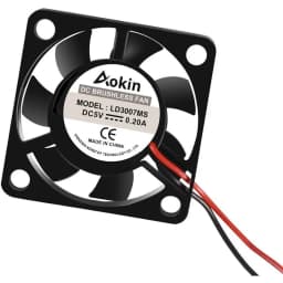 4pcs 3007 Fan Black for Raspberry Pi 4 Fan 30x30x7mm Pi Brushless Cooling Fan 3.3V 5V DC Quiet Fan for Raspberry Pi 4, Pi 3 B+