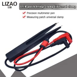 LIZAO SMD SMT Chip Test Clip Lead Probe Digital Multimeter Meter Tweezer Capacitor Resistance tweezers