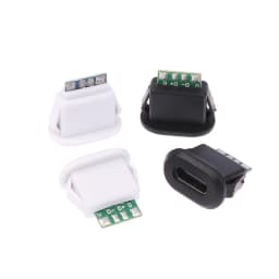 USB Waterproof Connector Type-C Tail Plug Interface Connector 5A 20V High Current Fast Charging Jack Port USB-C Charger Plug