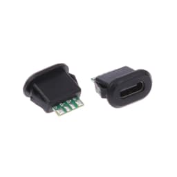 USB Waterproof Connector Type-C Tail Plug Interface Connector 5A 20V High Current Fast Charging Jack Port USB-C Charger Plug