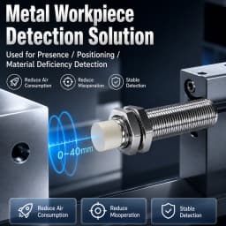 ZHICAN E2B M8 Long Range Inductive Proximity Sensor 6mm NPN PNP NO NC 3 Wire DC24V Industrial Metal Detection