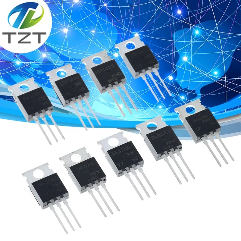TZT IRF1010 IRF1404 IRF1405 IRF1407 IRF2807 IRF3710 IRFL3705 IRLB8721 IRLB3034