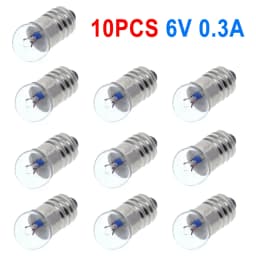 Student Electrical Experimental Physics Class Used TZT 0.3A 1.5V 2.5V 3.8V 6V Small Incandescent Bulbs