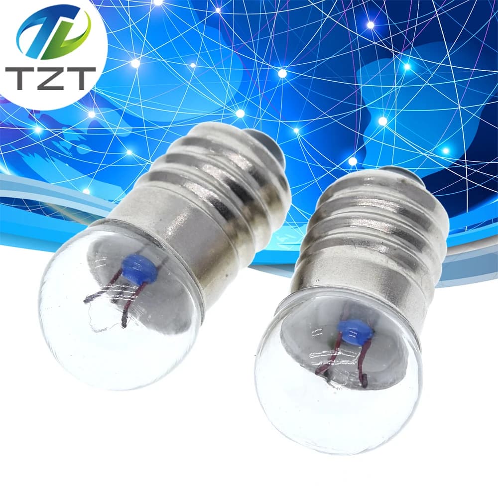 Student Electrical Experimental Physics Class Used TZT 0.3A 1.5V 2.5V 3.8V 6V Small Incandescent Bulbs