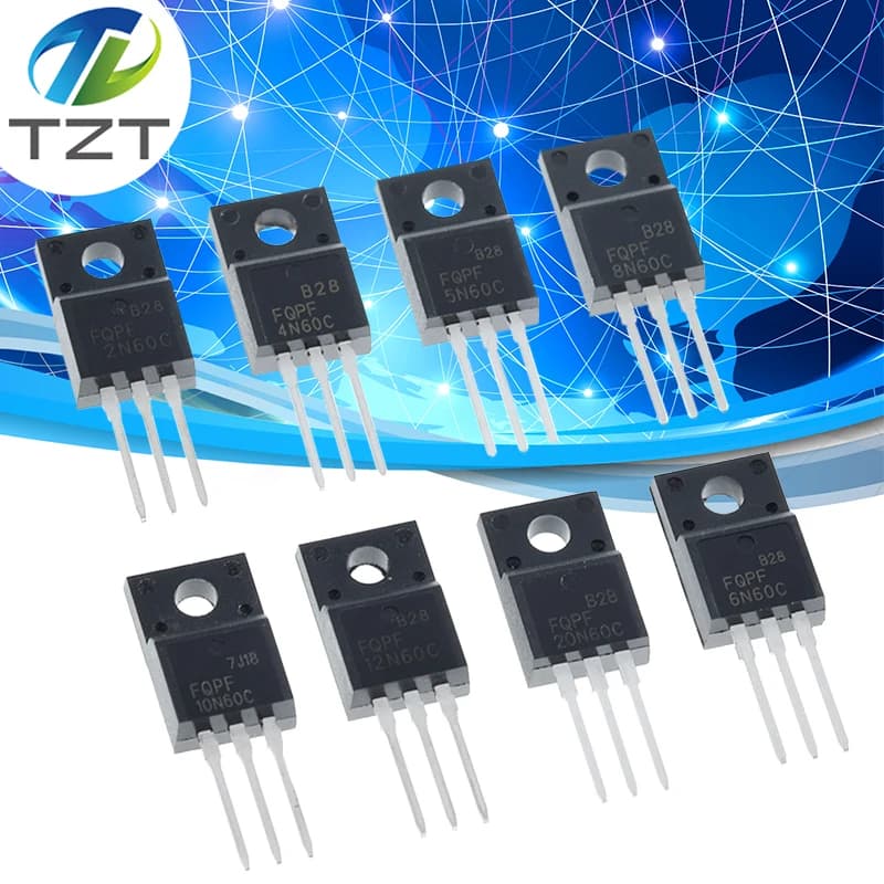 10pcs FQPF2N60C FQPF4N60C FQPF5N60C FQPF12N60C FQPF6N60C FQPF8N60C FQPF10N60C FQPF20N60C