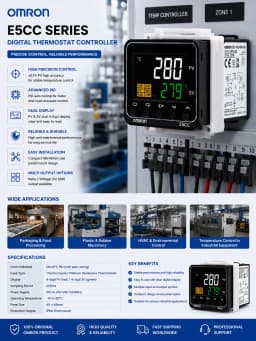Original Omron E5CC-RX2ASM-000 E5CC-RX2ASM-800 E5CC-RX2ASM-801 E5CC-RX2ASM-802 E5CC-RX2ASM-850 E5CC-RX2ASM-852 Digital Temperatu